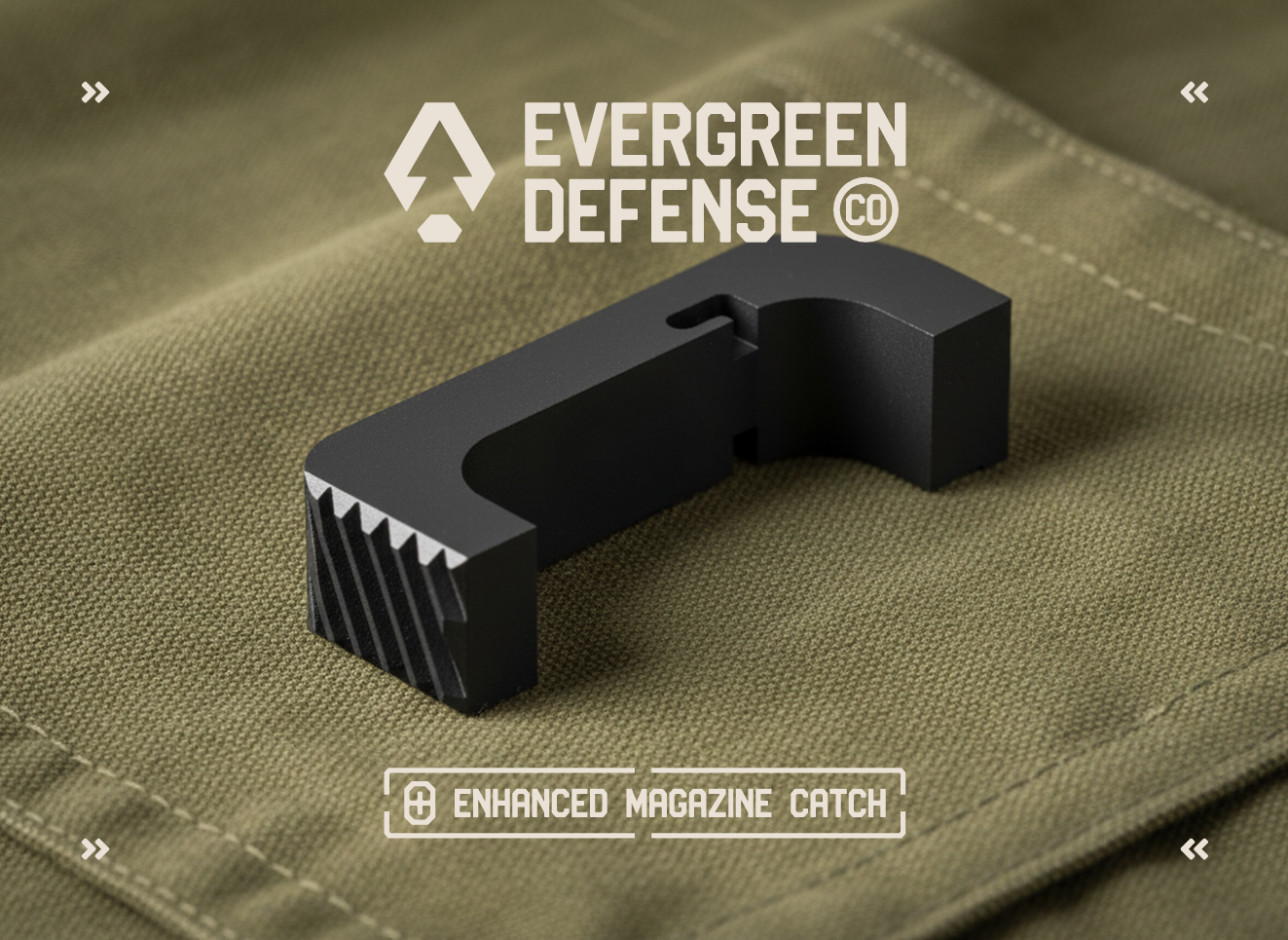 EDC Enhanced Magazine Catch for Glock - Gen 4/5/6 - 9mm/.40cal